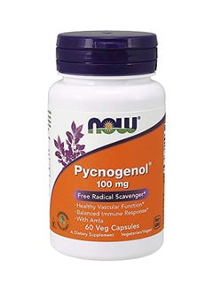Pycnogenol 100 mg Dietary Supplement - 60 Veg Capsules