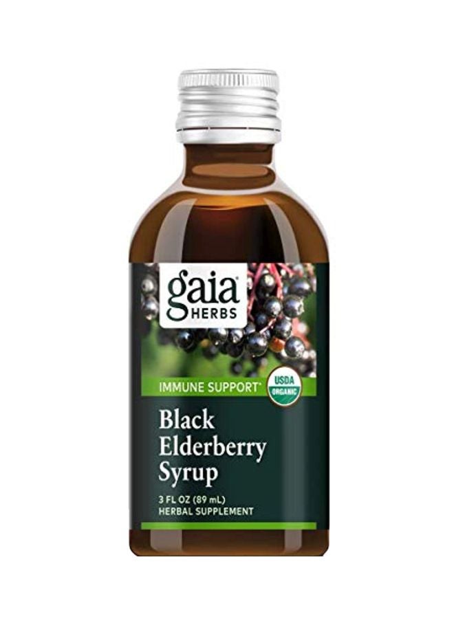 Gaia Herbs Black Elderberry Syrup Herbal Supplement 