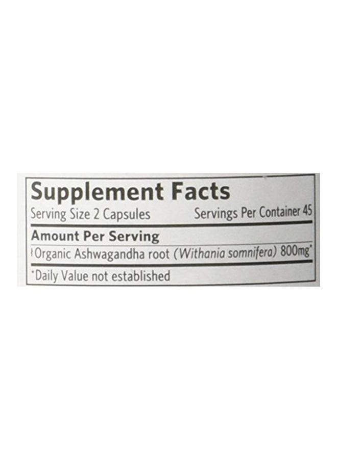 Organic India Pack Of 2 Ashwagandha Dietary Supplement - 90 Veg Capsules - Image 4