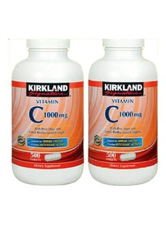 Kirkland Signature 2-Piece Vitamin C Dietary Supplement 1000mg - 500 Tablets 