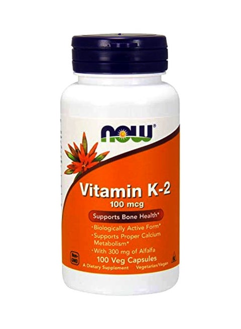 Vitamin K-2 Dietary Supplement - 100 Capsules