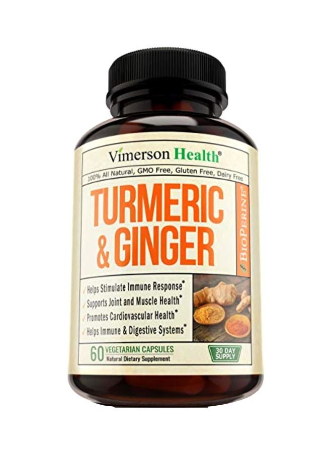 Vimerson Health Turmeric And Ginger Supplement - 60 Veg Capsules