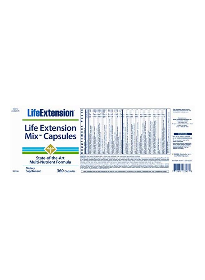 Life Extension Multi-Nutrient Formula Dietary Supplement - 360 Capsules - Image 2