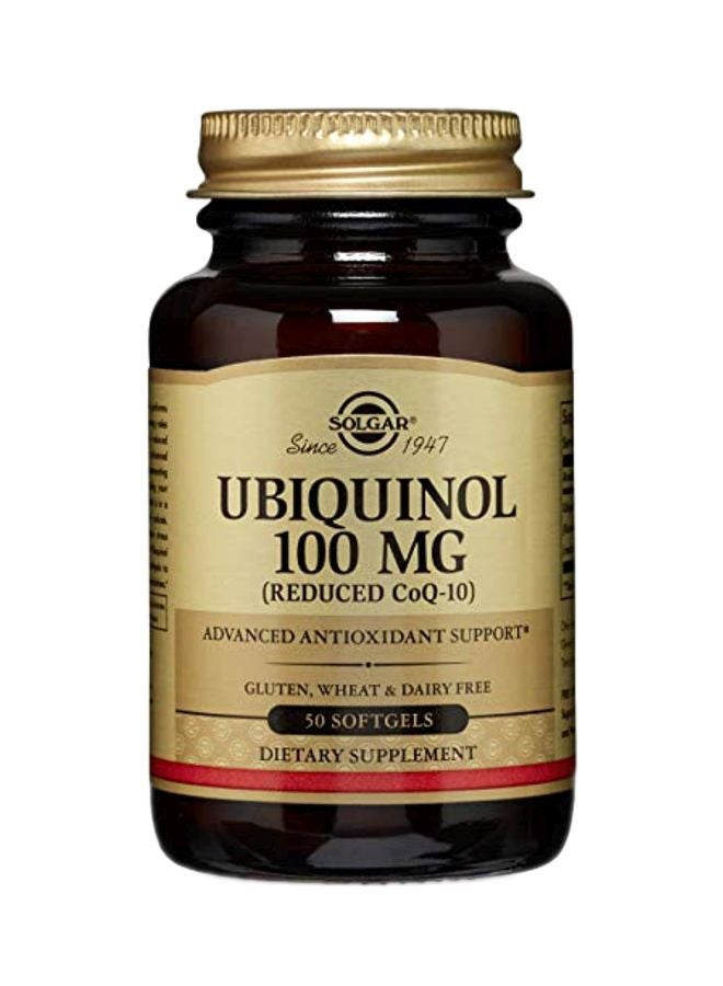 Solgar Ubiquinol Dietary Supplement 100 MG - 50 Softgels - Image 1