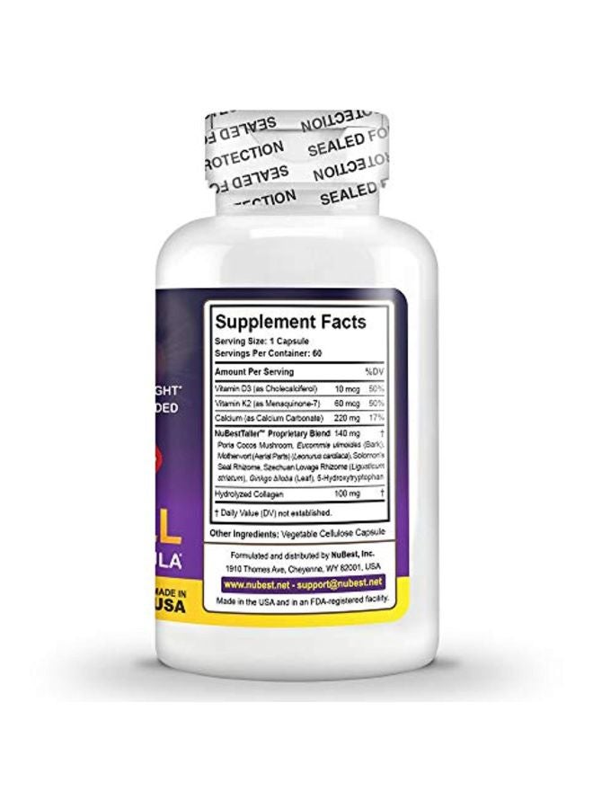 NuBest Maximum Natural Height Growth Formula - 60 Capsules - Image 4