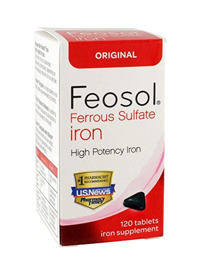 Feosol - Ferrous Sulfate Iron Supplement - 120 Tablets - Image 1