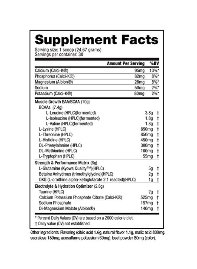 NutraBio Intra Blast Dietary Supplement - Strawberry Lemon Bomb - Image 2