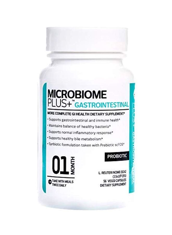 ميكروبيوم بلس مكمل غذائي بروبيوتيك لدعم صحة الجهاز الهضمي - 56 كبسولة - Image 1