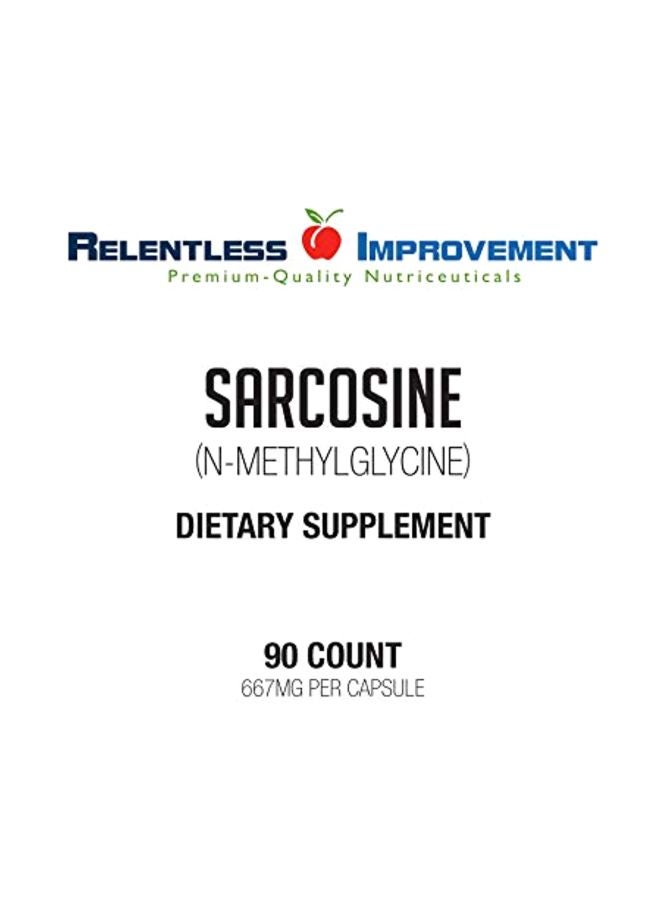 Relentless Improvement - Sarcosine N-Methylglycine Dietary Supplement - 90 Count - Image 1
