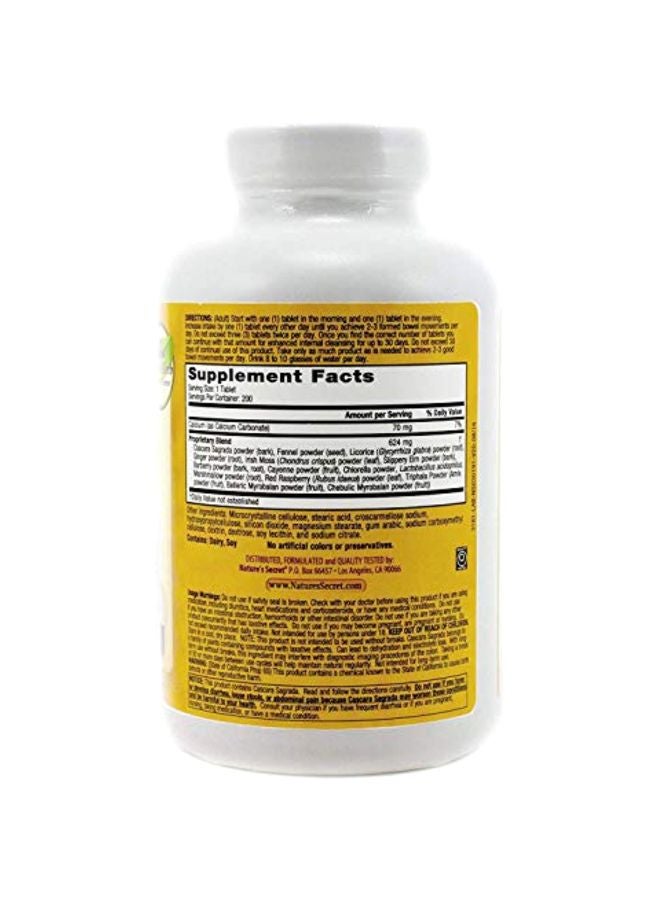 Nature's Secret Pack Of 2 Super Cleanse Dietary Supplement - 200 Tablets  - Image 2