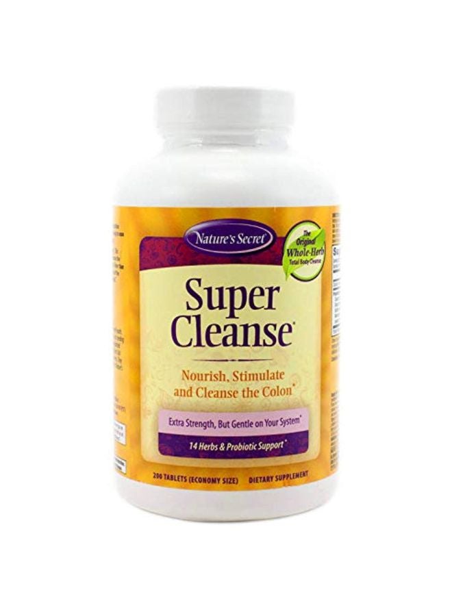 Nature's Secret Pack Of 2 Super Cleanse Dietary Supplement - 200 Tablets  - Image 1