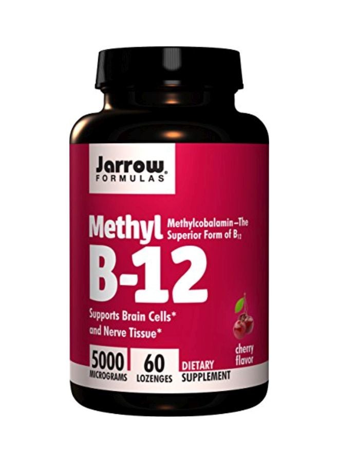 jarrow formulas Methyl B12 5000mcg Dietary supplement - Cherry - 60 Lozenges