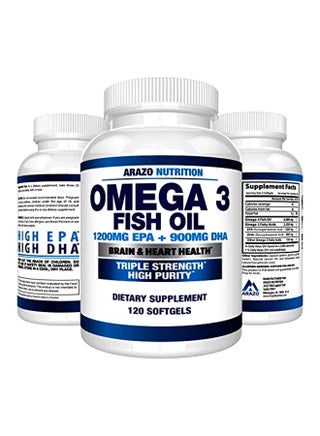 Omega 3 Fish Oil Dietary Supplement - 120 Softgels - v1575374174/N32476320A_1