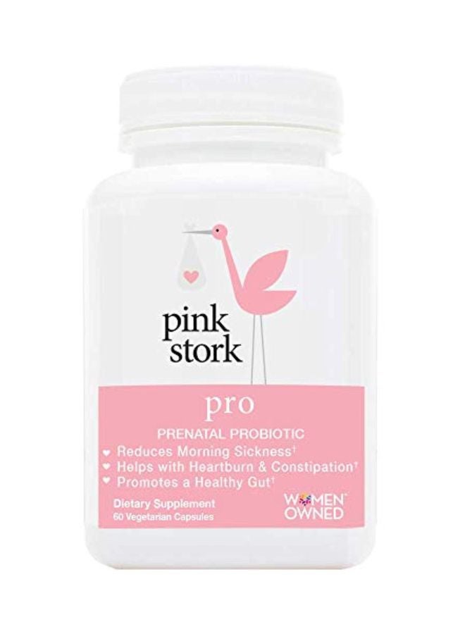 Pink Stork Pro Prenatal Supplement - 60 Vegetarian Capsules