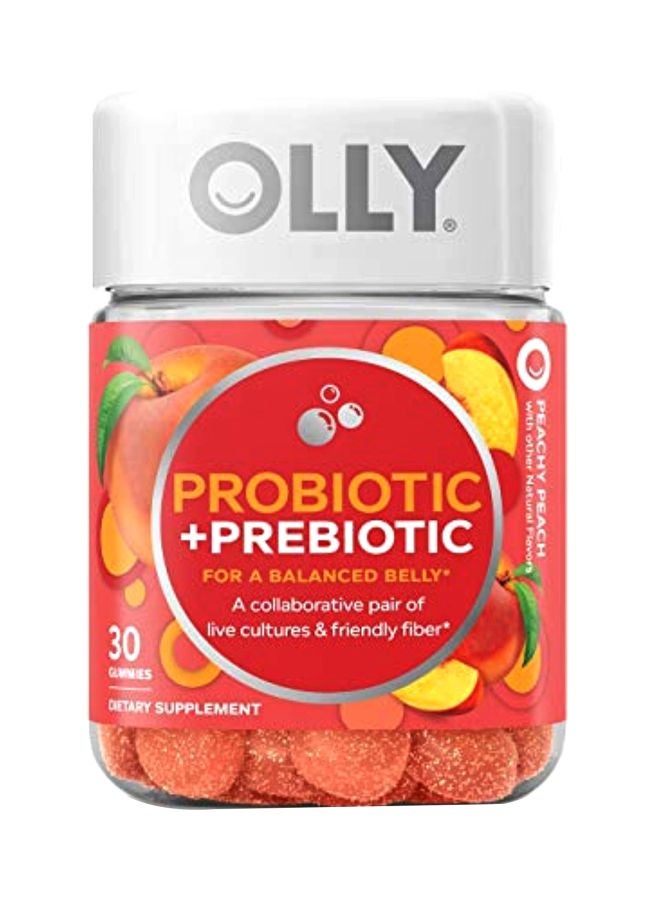 OLLY Probiotic + Prebiotic Dietary Supplement - 30 Gummies