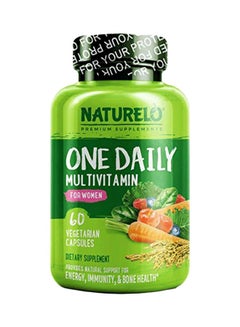 NATURELO One Daily Multivitamin Supplement - 60 Vegetarian Capsules 