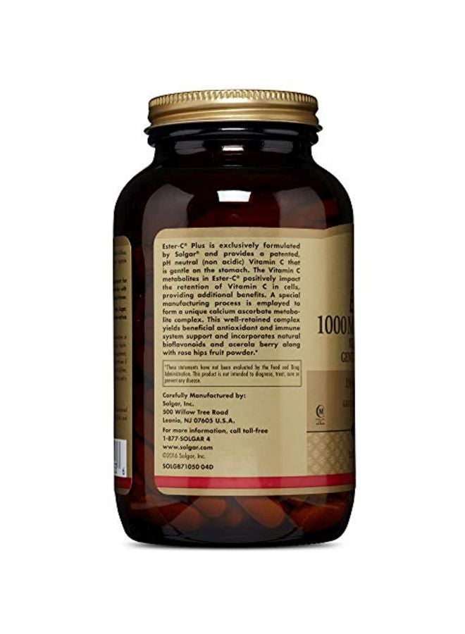 Solgar Pack Of 2 Ester C Plus 1000 mg Vitamin Dietary Supplement - 180 Tablets - Image 4