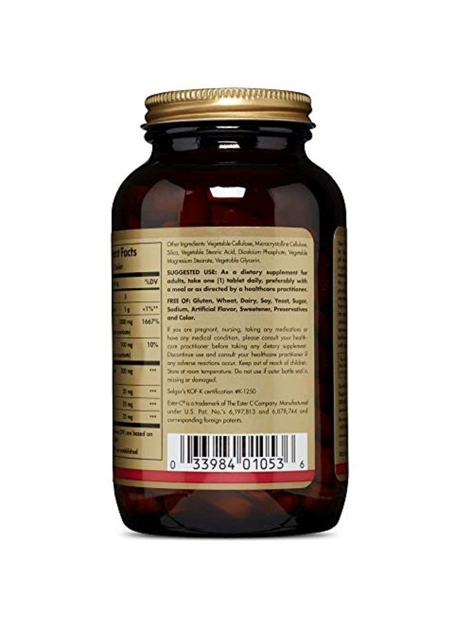 Solgar Pack Of 2 Ester C Plus 1000 mg Vitamin Dietary Supplement - 180 Tablets - Image 3