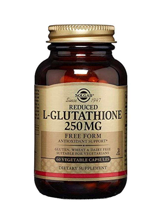 Solgar Reduced L-Glutathione 250 mg Dietary Supplement - 60 Capsules - Image 1