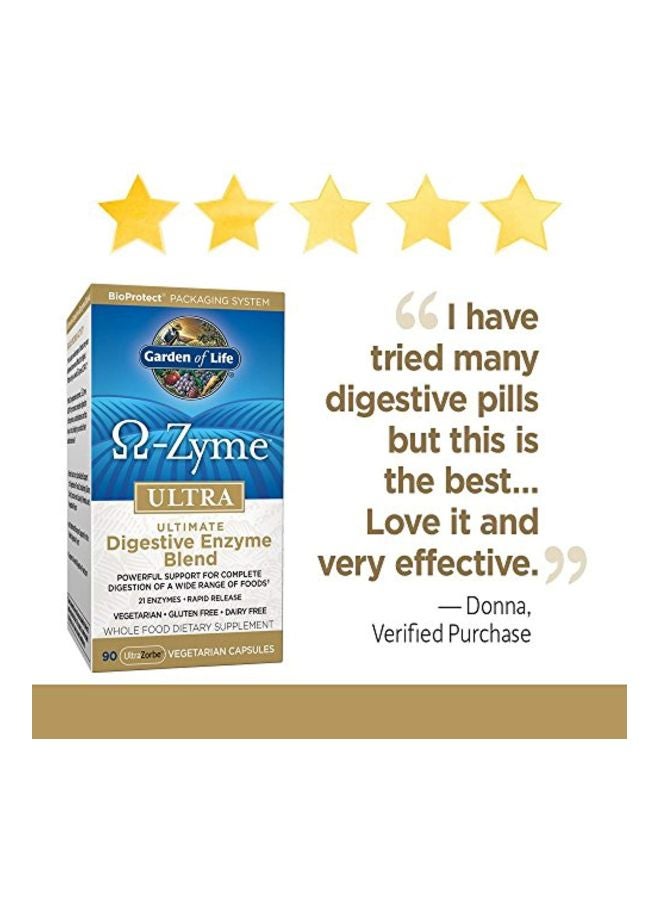 Garden of Life - Ultimate Digestive Enzyme Blend Whole Food Dietary Supplement - 90 Vegetarian Capsules - Image 1