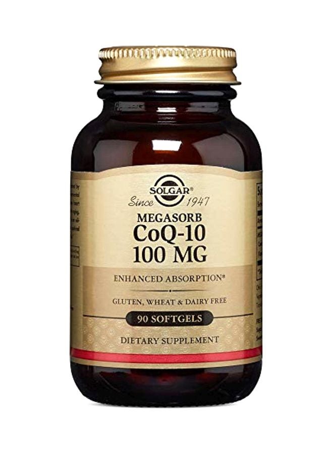 Solgar Megasorb CoQ-10 Dietary Supplement (100 Mg) - 90 Softgels - Image 1