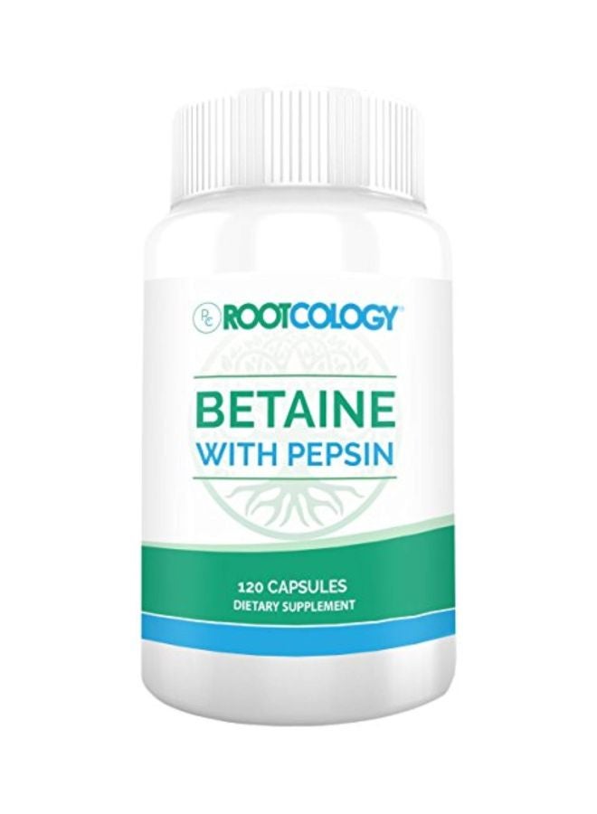 Betaine With Pepsin Dietary Supplement 750mg - 120 Capsules - v1575374461/N32476421A_1