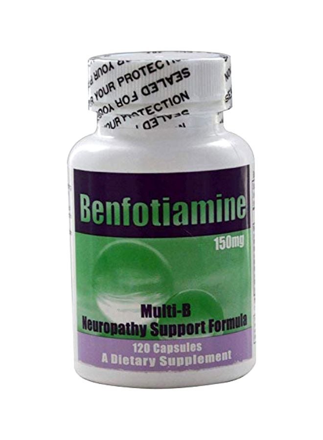 Benfotiamine, Inc. Pack Of 2 Multi-B Neuropathy Support Formula Dietary Supplement 150 mg - 120 Capsules 