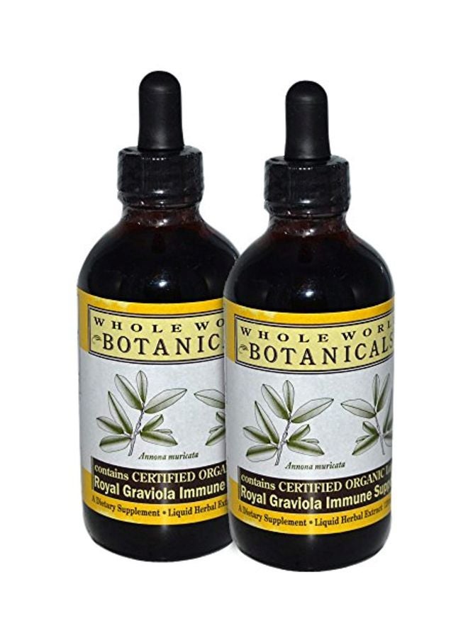 هول وورلد بوتانيكالز مجموعة مكمل غذائي ممتاز بخلاصة الجرافيولا (القشدة الشائكة) لدعم المناعة مكونة من عبوتين - Image 1