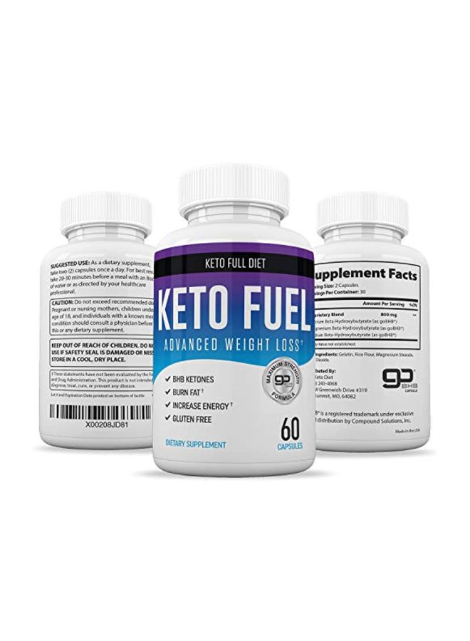 Nutriana Keto Fuel Advanced Weight Loss Dietary Supplement - 60 Capsules - Image 4