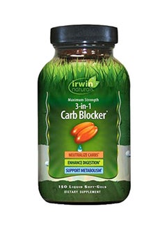 Maximum Strength 3-In-1 Carb Blocker - 150 Liquid Softgels