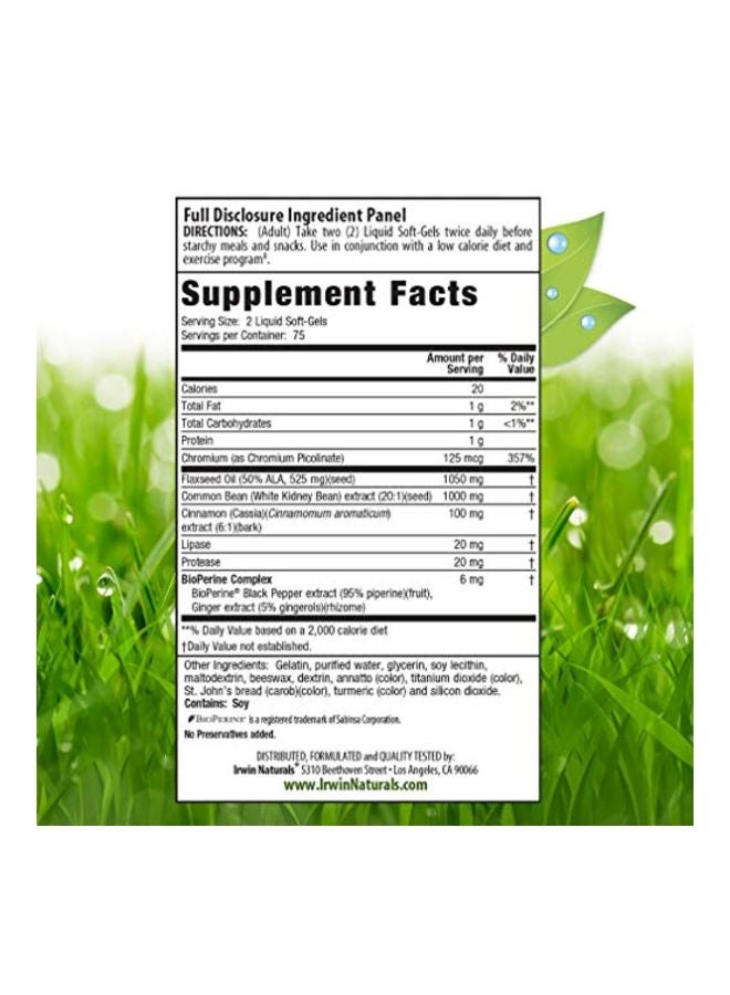 Irwin Naturals Maximum Strength 3-In-1 Carb Blocker - 150 Liquid Softgels  - Image 2