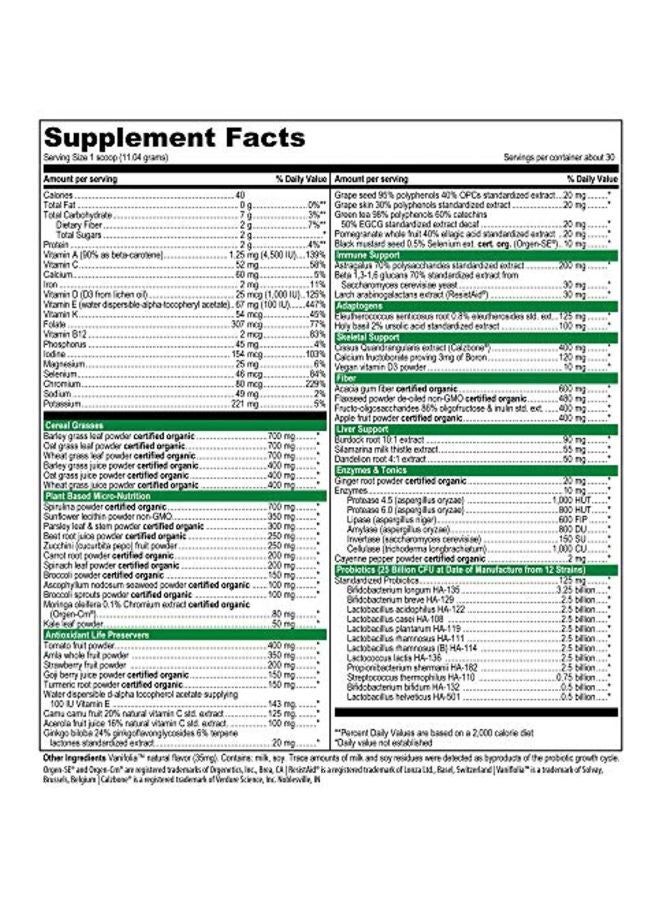 Vibrant Health - Green Vibrance Probiotics Drink Powder - Image 1