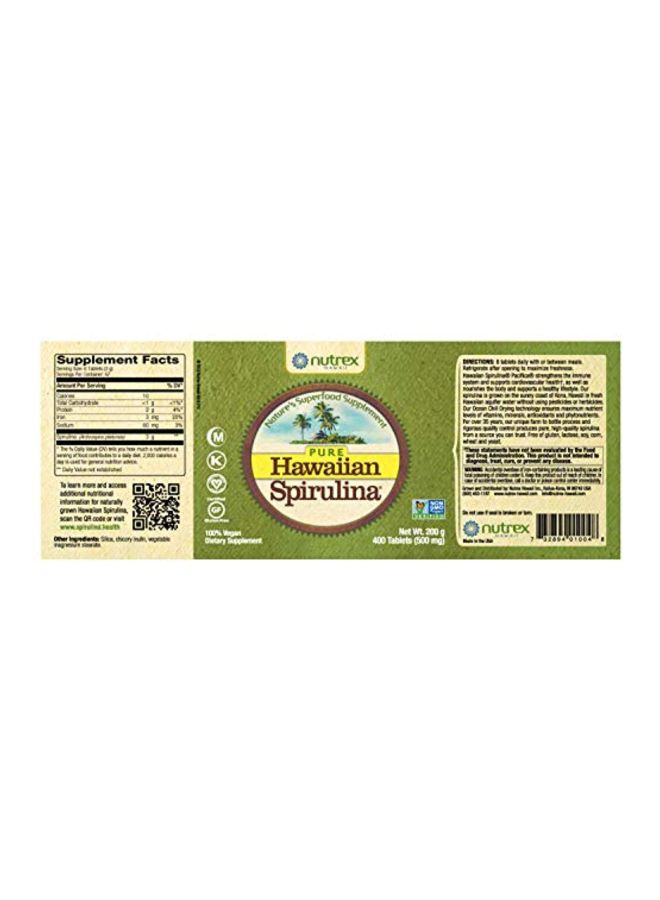 Nutrex Hawaii - Pure Hawaiian Spirulin 500 mg - 400 Capsules - Image 1