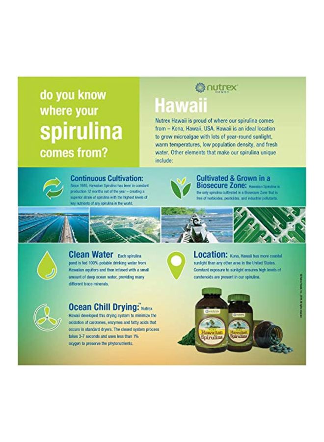 Nutrex Hawaii - Pure Hawaiian Spirulin 500 mg - 400 Capsules - Image 1