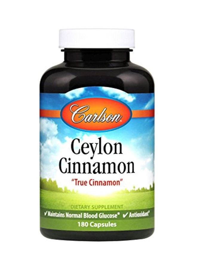 Carlson Ceylon Cinnamon True Cinnamon 500mg - 180 Capsules - Image 1