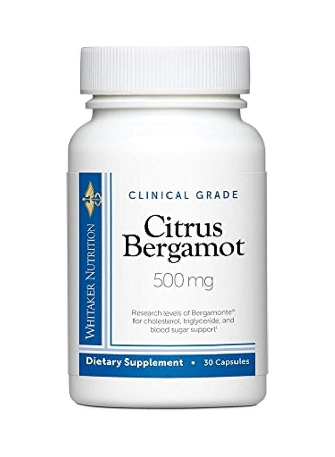 Dr. Whitaker Clinical Grade Citrus Bergamot Dietary Supplement 500mg - 30 Capsules - Image 1