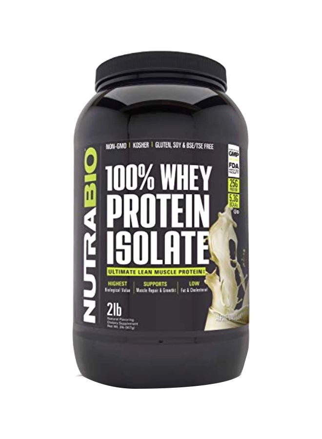 NutraBio - 100% Whey Protein Isolate Powder - Image 1