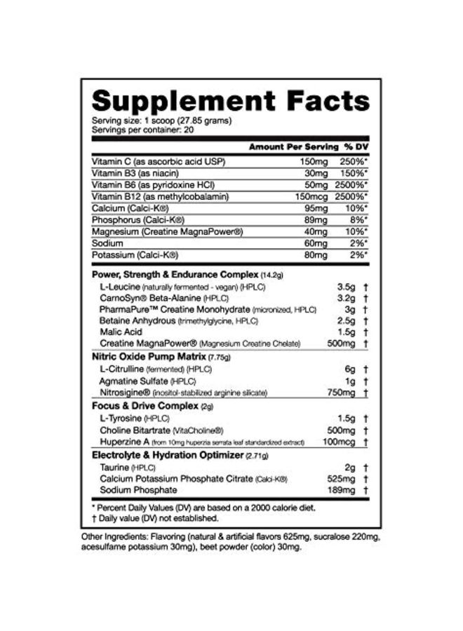 Pre Stim Free Dietary Supplement