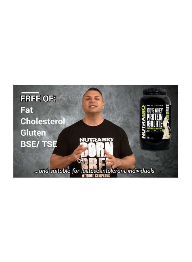 NutraBio - 100% Whey Protein Isolate Powder - Image 1