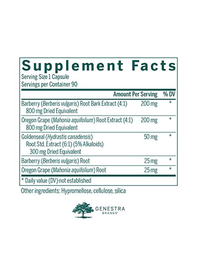 جنيسيس مكمل غذائي بتركيبة من نبات البرباريس - 90 كبسولة نباتية - Image 2