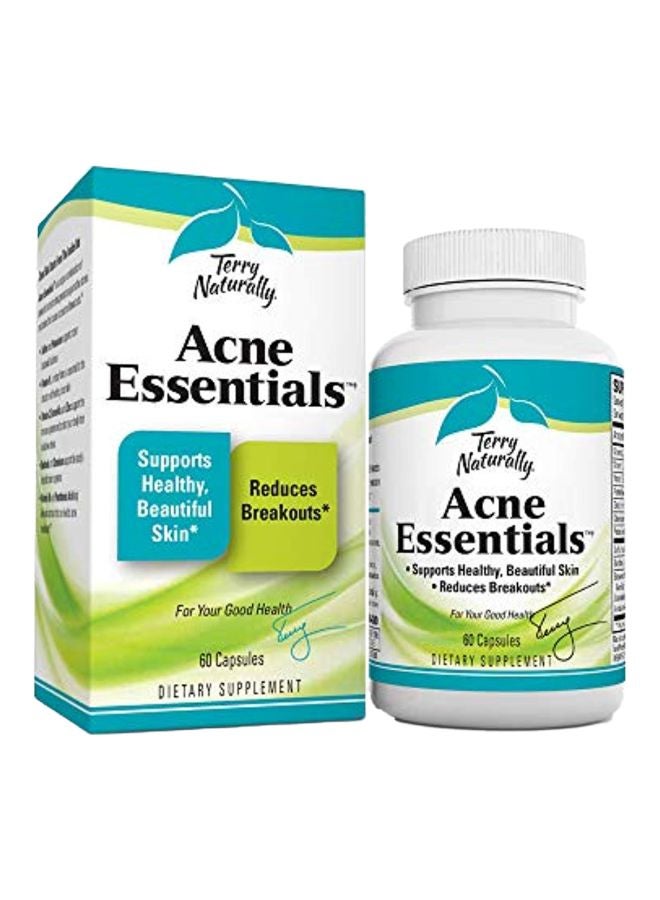 Terry Naturally - Acne Essentials Dietary Supplement - 60 Capsules - Image 1