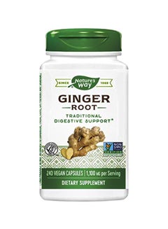 Nature's Way Ginger Root Supplement - 240 Capsules  - Image 1