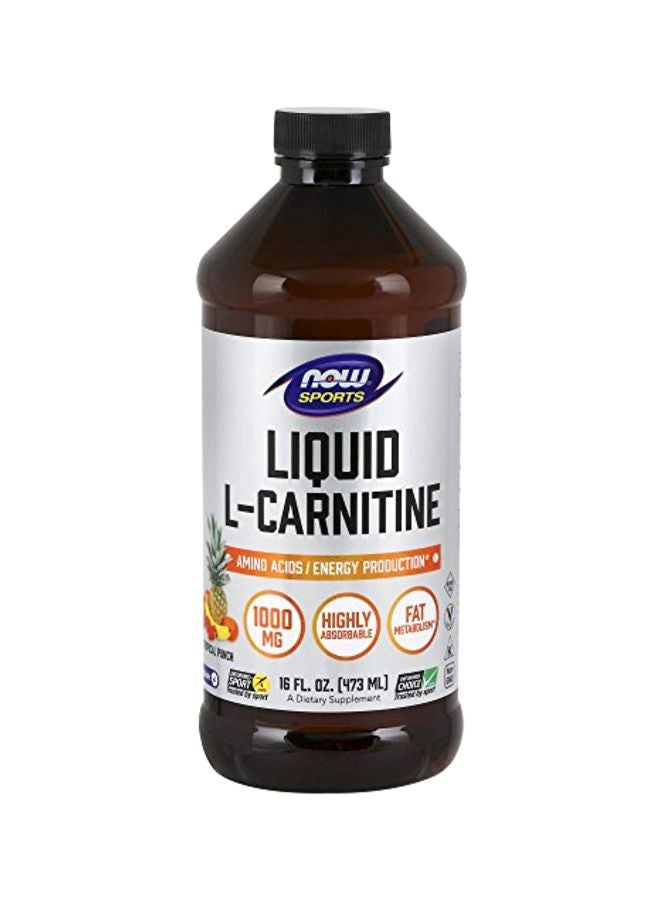 now SPORTS - Liquid L-Carnitine Amino Acids 1000mg - Tropical Punch - Image 1