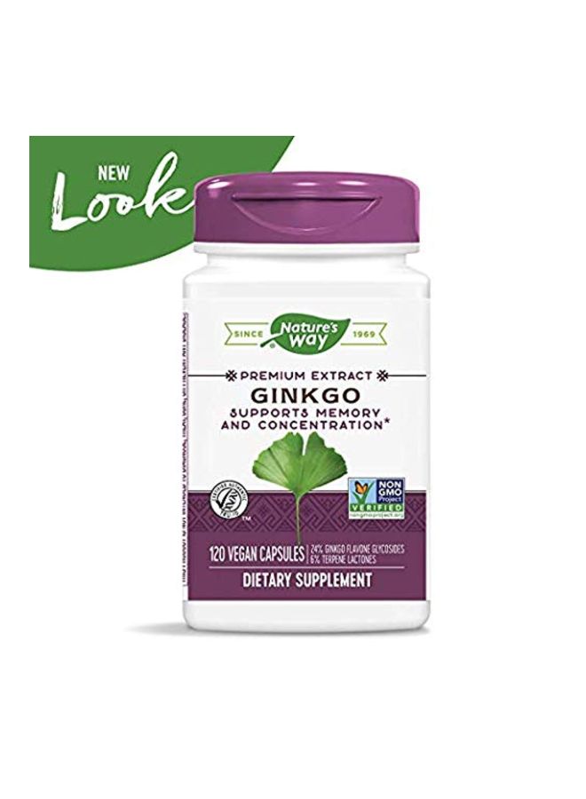 ناتشرز واي مكمل غذائي ممتاز بخلاصة نبات الجنكة - 120 كبسولة نباتية - Image 3