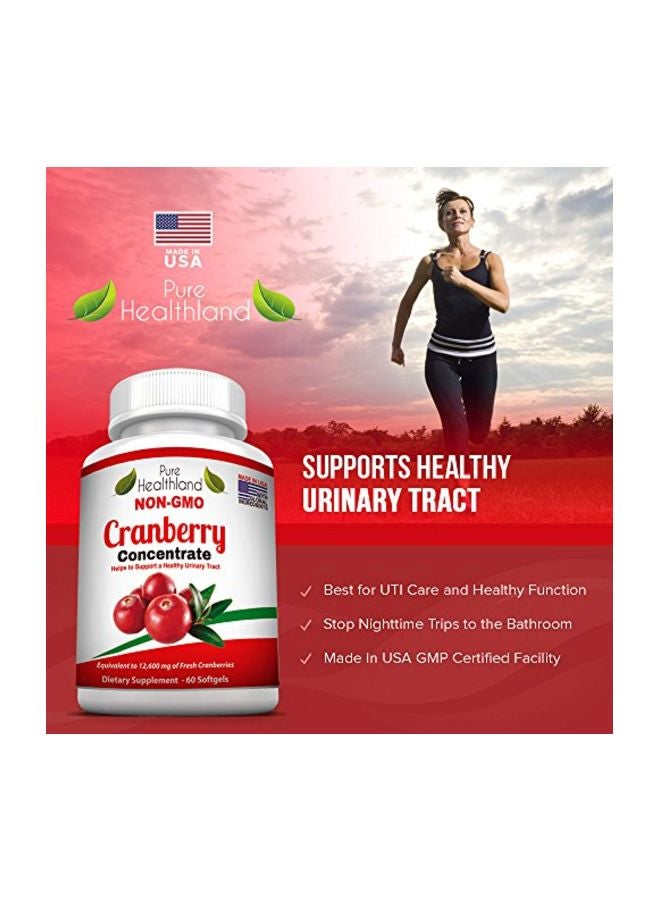 Pack Of 3 Cranberry Concentrate Supplement - 60 Softgels