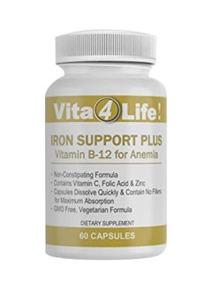 Iron Support Plus Dietary Supplement - 60 Capsules - v1575375739/N32476722A_1