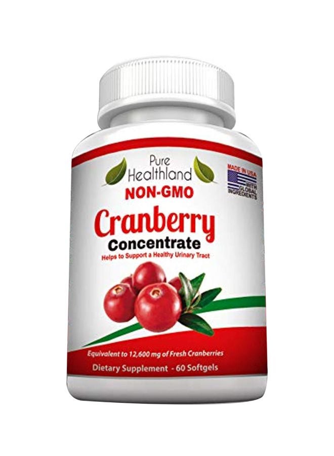 Pack Of 3 Cranberry Concentrate Supplement - 60 Softgels
