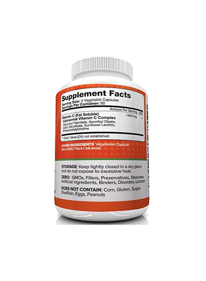 Nutrivein - Liposomal Vitamin C Dietary Supplement - 180 capsules - Image 1