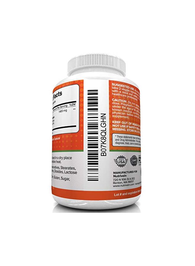 Nutrivein - Liposomal Vitamin C Dietary Supplement - 180 capsules - Image 1