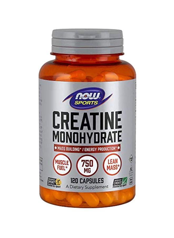 Now Foods Creatine Monohydrate Dietary Supplement - 120 Capsules  - Image 1